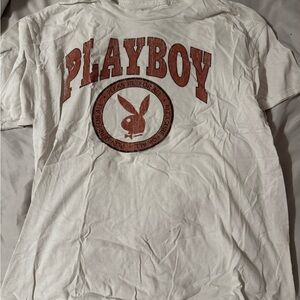 PLAYBOY Tee - White and Red